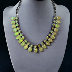 Green Opal Necklace- Emberil