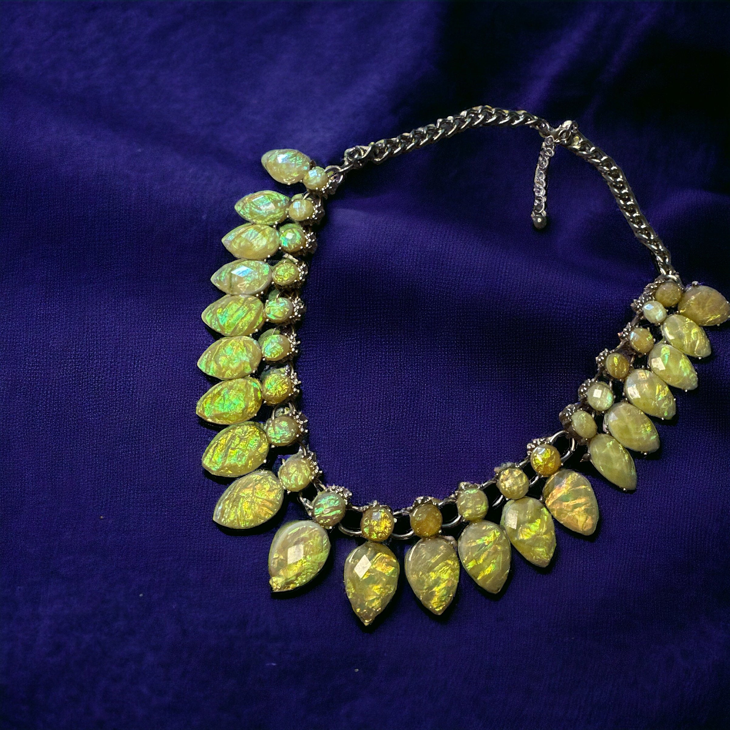 Green Opal Necklace- Emberil