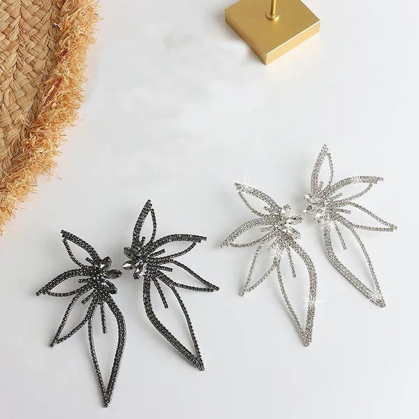 Luxury Floral Statement Earrings (small size)-Emberil
