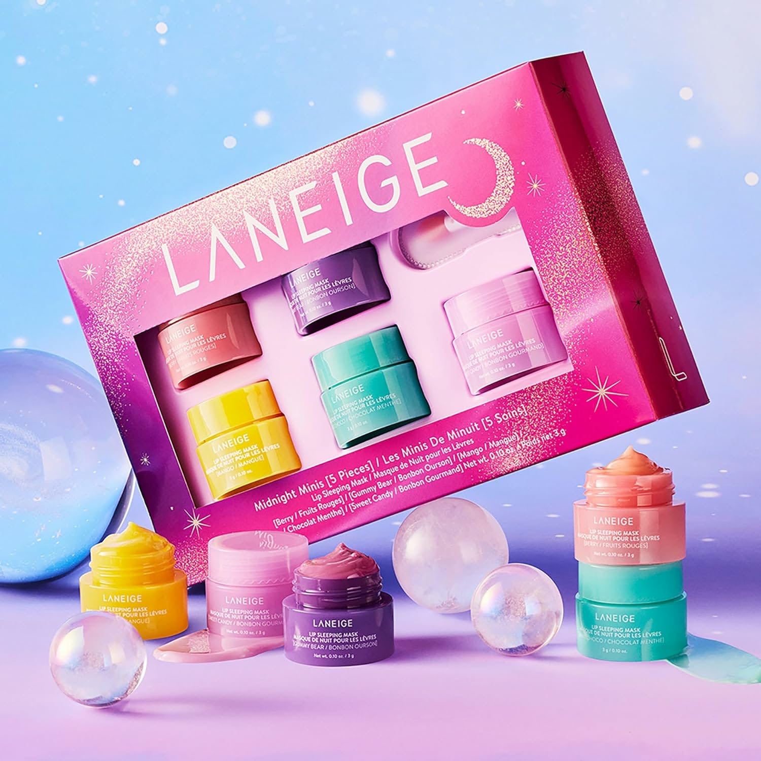 LANEIGE Midnight Minis: Lip Sleeping Mask Set (Pack of 5) - Emberil - Pakistan - Product Highlight