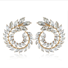 Luxury Rhinestone Statement Studs - Emberil