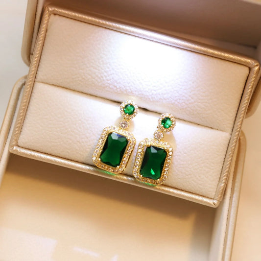 Green Square Luxury Necklace Set