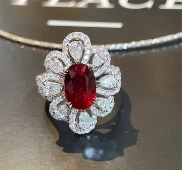 Luxurious Red Velvet Ring-Emberil