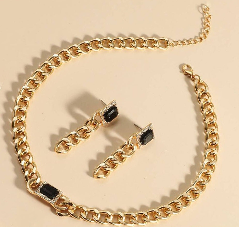 Trendy Bold Chain Set-Emberil