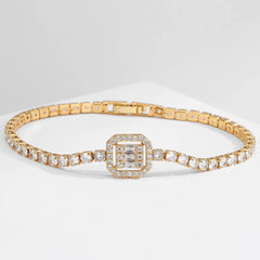 Luxury Cubic Zirconia Gold Bracelet