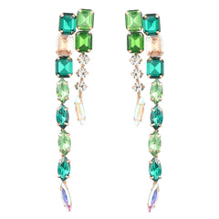 Long Crystal Earrings-Emberil