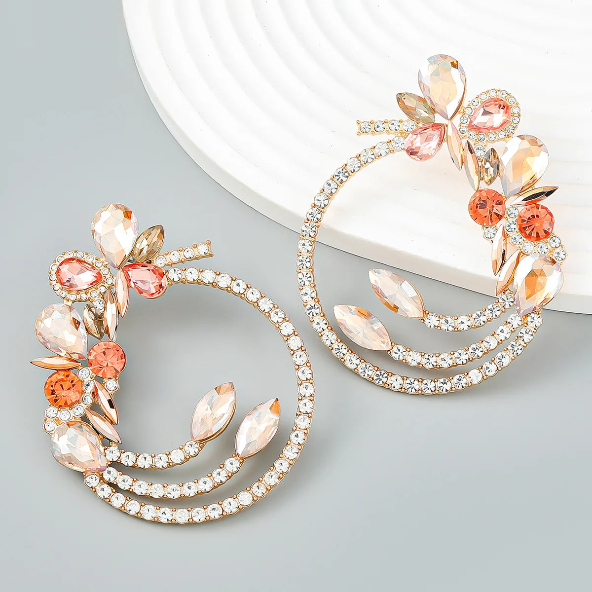 Floral Frame Earrings-Emberil