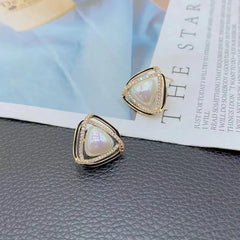 Trinity Pearl Studs-Emberil