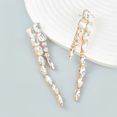 Long Crystal Earrings-Emberil