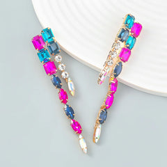 Long Crystal Earrings-Emberil