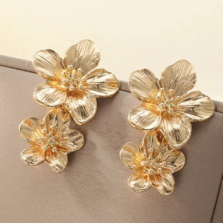 Flower Drop Earrings - Emberil