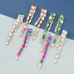 Long Crystal Earrings-Emberil