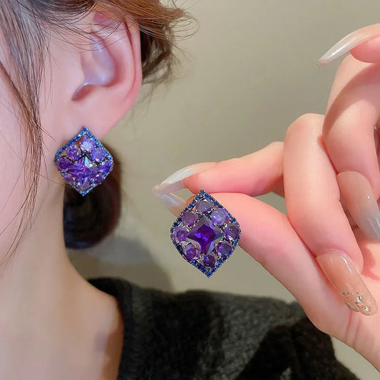 Purple Dazzle Earrings