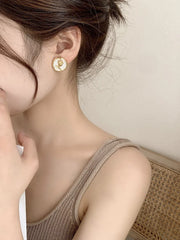 Golden Rose Studs