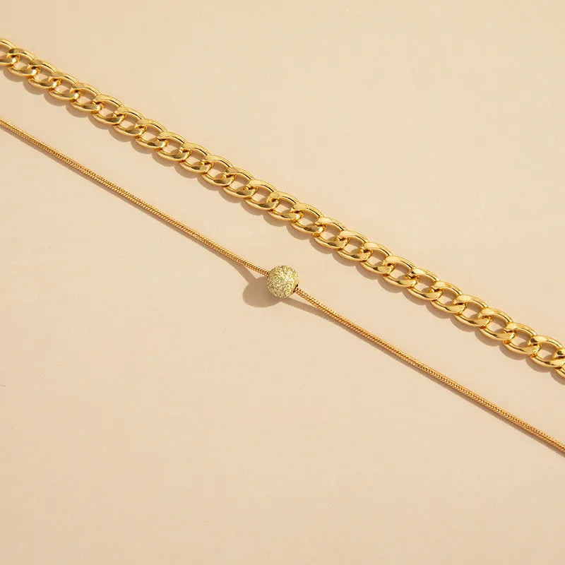 Ball-Chain Trendy Anklet-Emberil