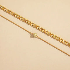 Ball-Chain Trendy Anklet-Emberil