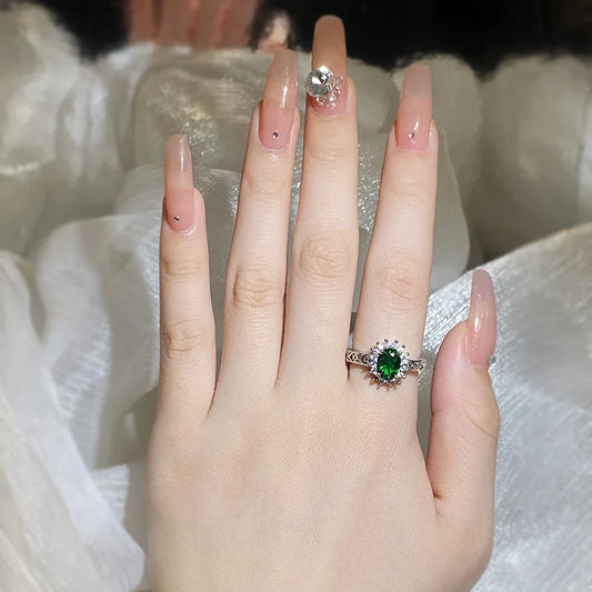 Emerald Green Small Ring-Emberil