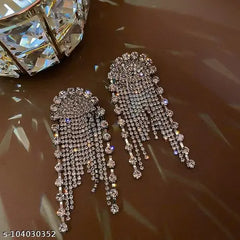 Dazzling Luxurious Statement Earrings-Emberil