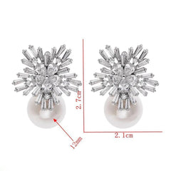 Snowflake - S925 Zircon Earrings - Emberil