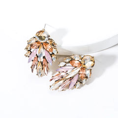 Luxury Bohemian Stylish Floral Leaf Blooming Stud Earrings