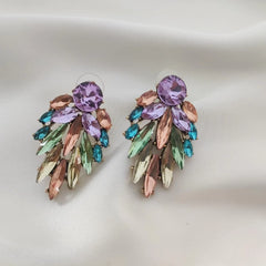 Luxury Bohemian Stylish Floral Leaf Blooming Stud Earrings