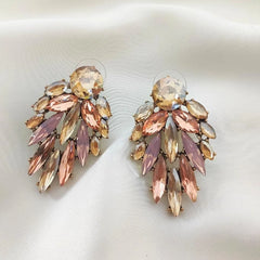 Luxury Bohemian Stylish Floral Leaf Blooming Stud Earrings