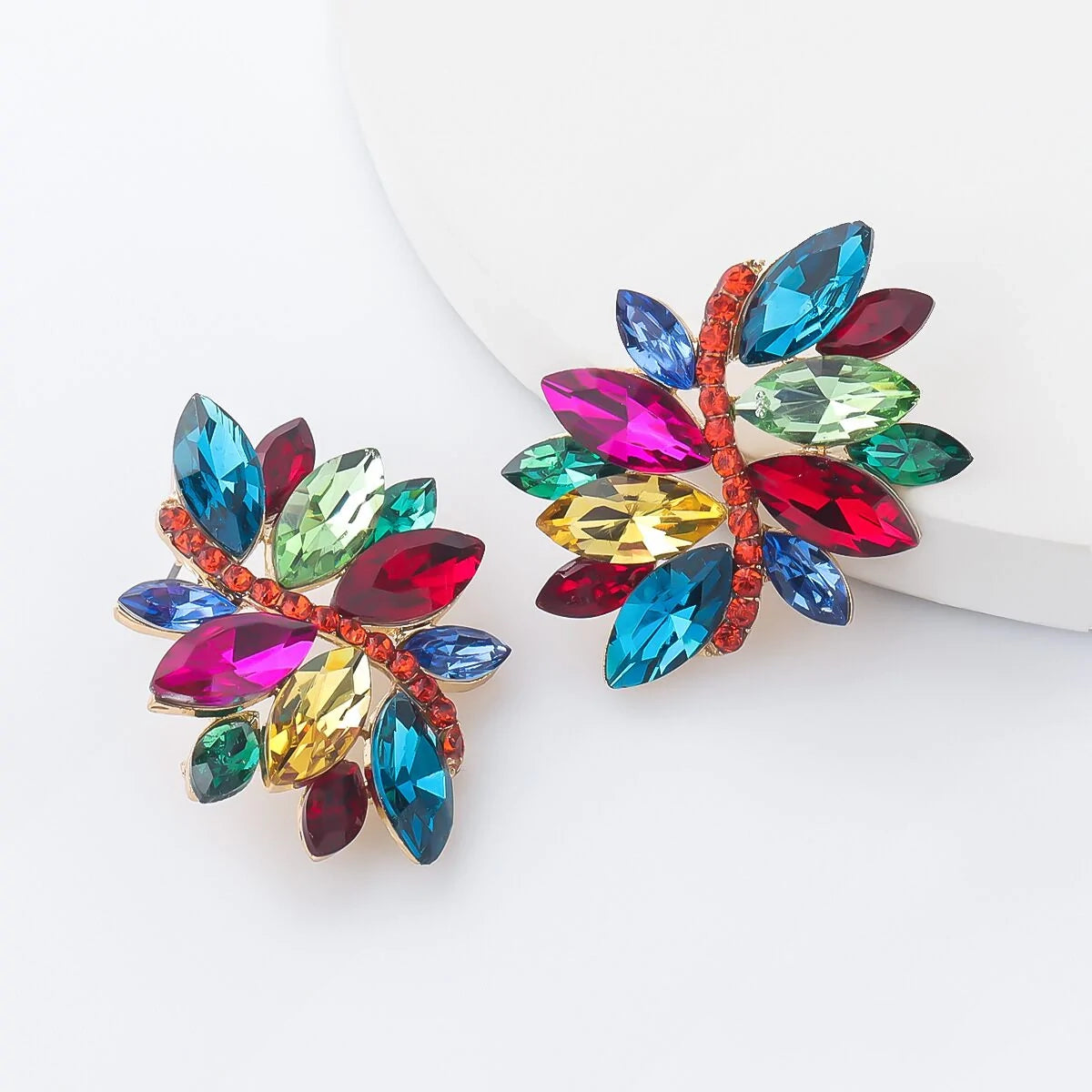 Luxury Crystal Statement Earrings - Emberil