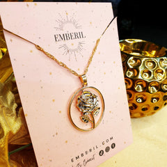 Golden Flower Necklace - Emberil