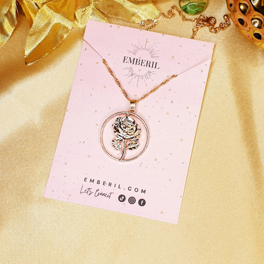 Golden Flower Necklace - Emberil