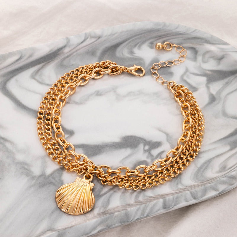 Shell Chain Anklet - Emberil