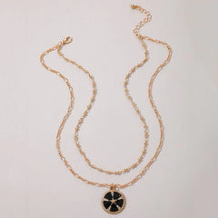 Double Layer Luxury Golden Citrus Necklace - Emberil