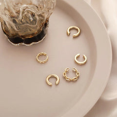 5 Pieces Non-Pierced Ear Bone Clips - Emberil