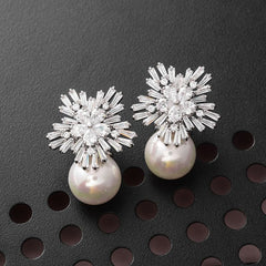 Snowflake - S925 Zircon Earrings - Emberil