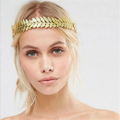 Golden Roman Leaf Crown