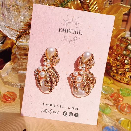 Aesthetic Mother Pearl Earrings - Emberil