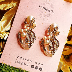 Aesthetic Mother Pearl Earrings - Emberil