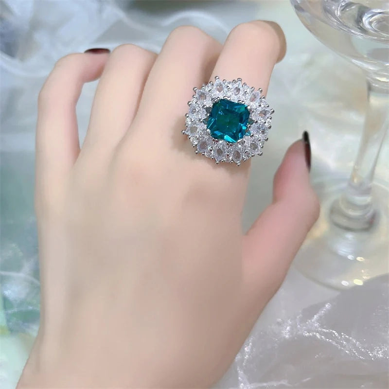 Ocean Blue S925 Ring - Emberil