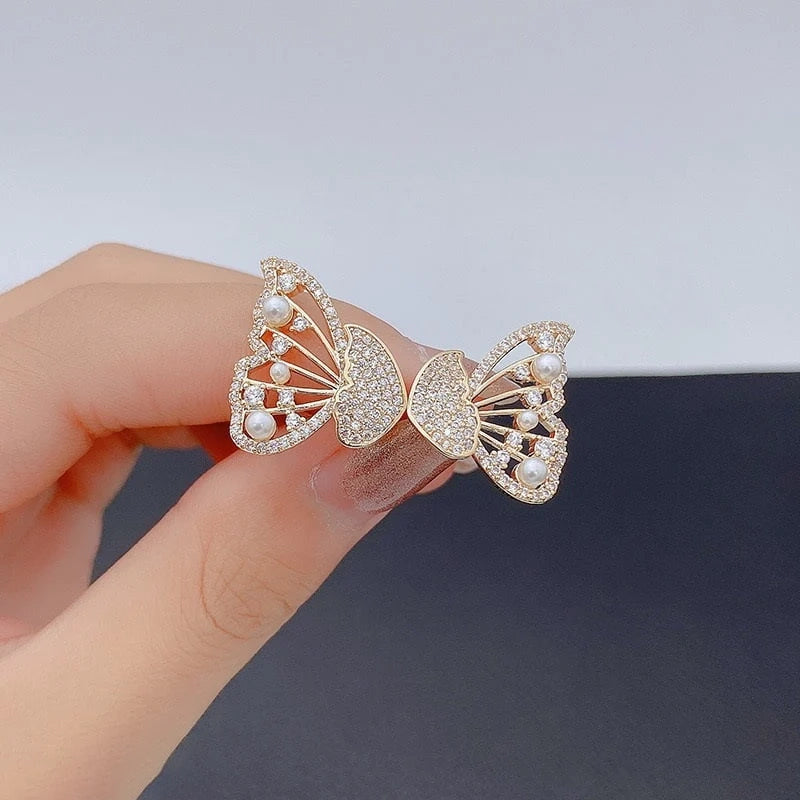 Butterfly Wings S925 Stud Earrings - Emberil