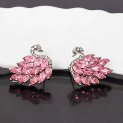 Luxury Crystal Swan Song Earrings S925 - Emberil