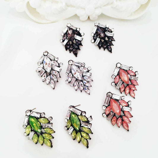 Geometric Bohemia Color Acrylic Crystal Earrings