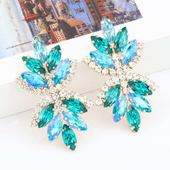 Luxury Crystal Dangle Statement Earrings - Emberil