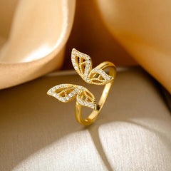 Butterfly Openable Ring