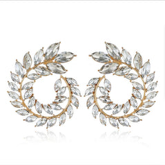 Luxury Rhinestone Statement Studs - Emberil