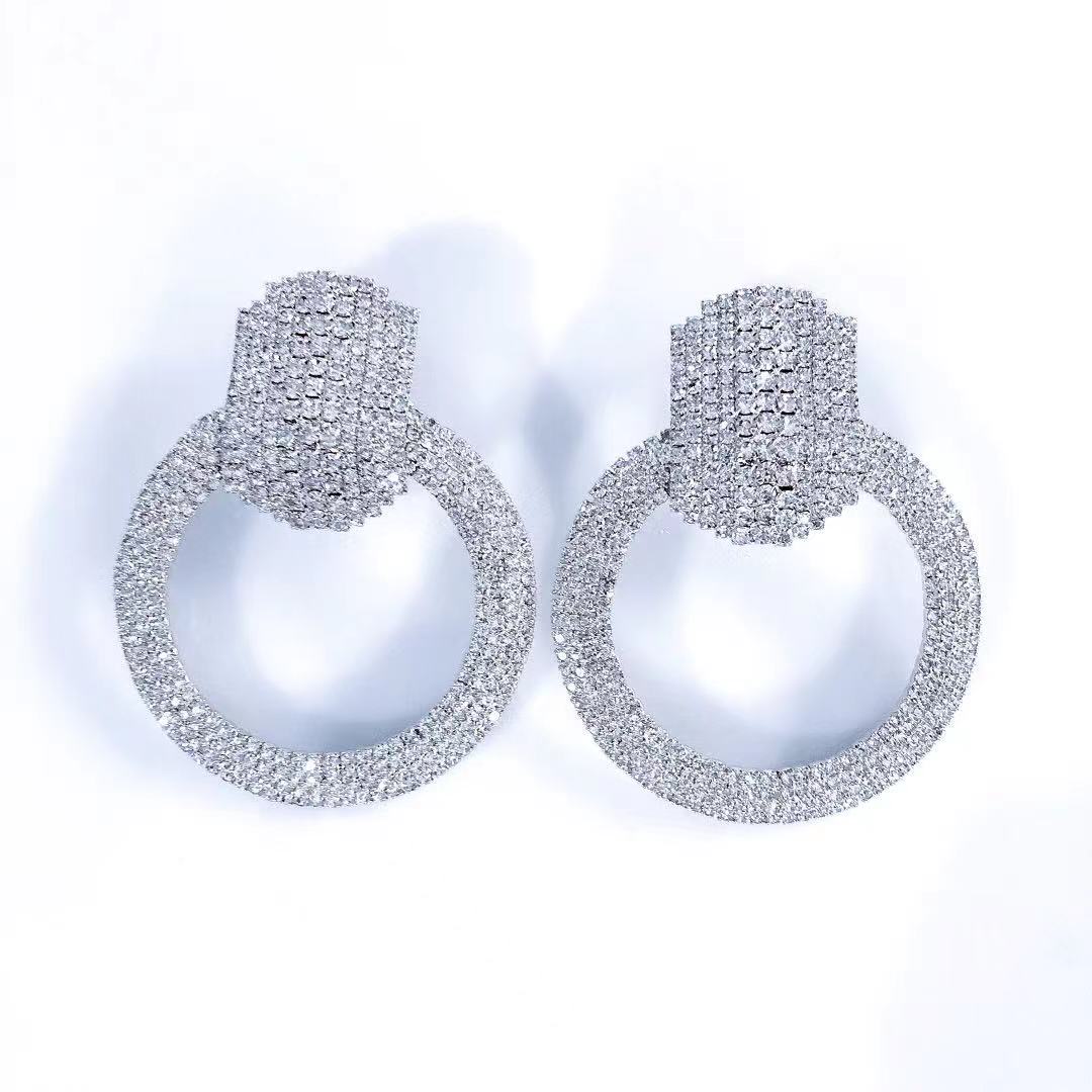 Ring of Shine Luxury Rhinestone Earrings - S925 - Emberil