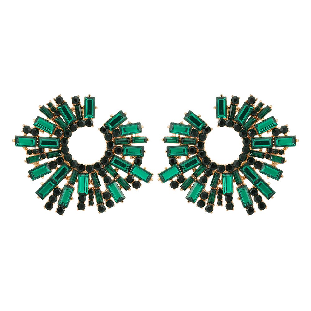 Luxury Rhinestone Statement Earrings - Emberil