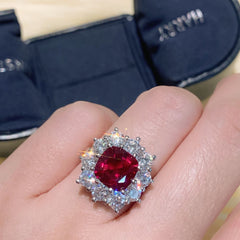 Big Ruby Gemstone Ring - Emberil