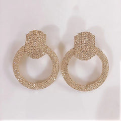 Ring of Shine Luxury Rhinestone Earrings - S925 - Emberil