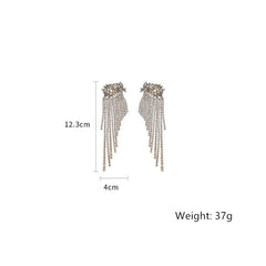 Luxury Crystal Drop Tassel Earrings - S925 (Limited Edition) - Emberil