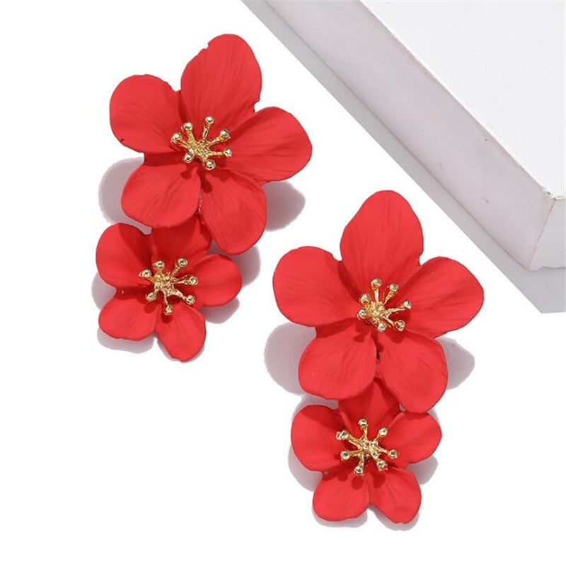 Flower Drop Earrings - Emberil