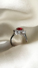 Big Ruby Gemstone Ring - Emberil